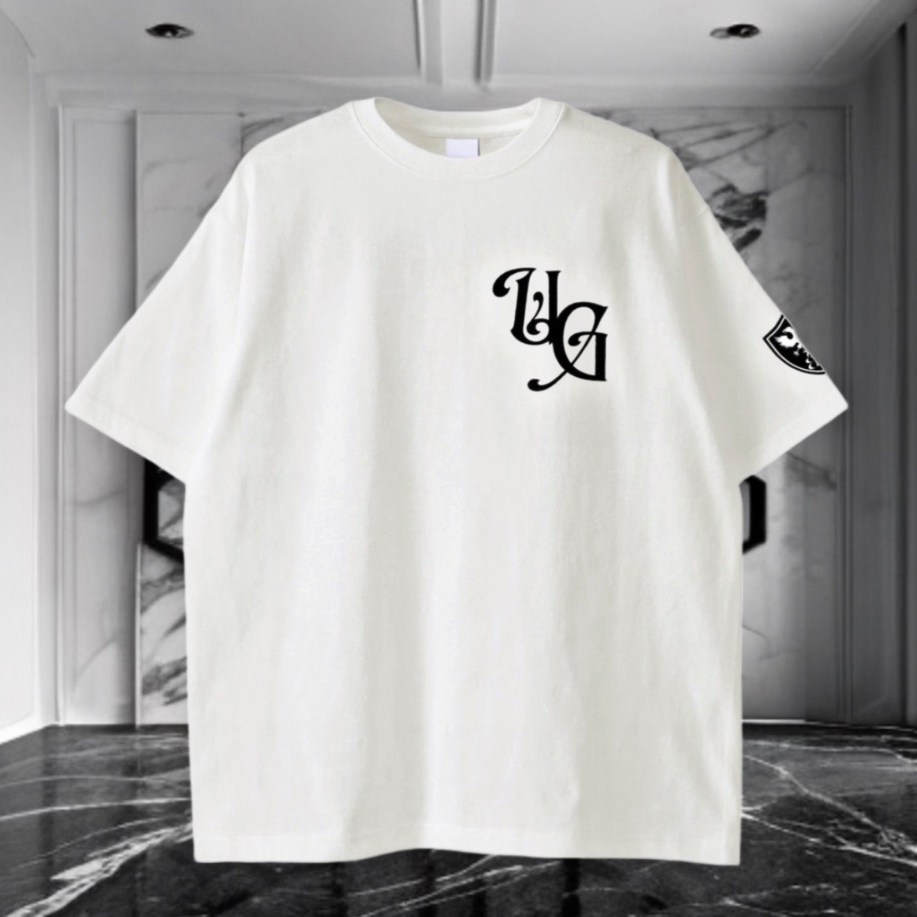 【予約商品】BADBARBER Underground Onepoint Logo extra-heavy fabrics Oversized t-shirts