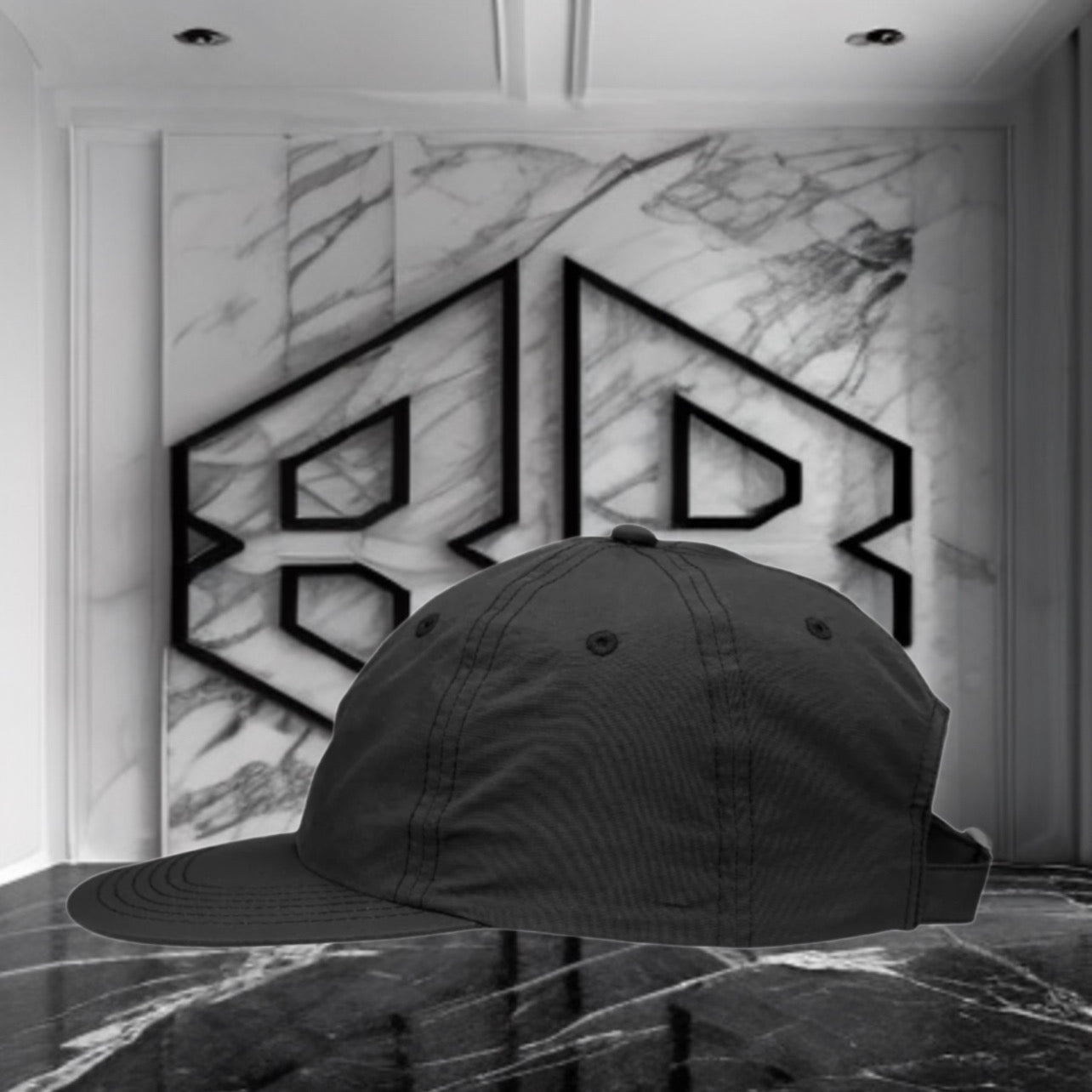 【予約商品】BADBARBER Not Famous Underground  Barber Studio Logo Nylon Baseball Cap