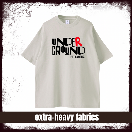 【予約商品】BADYEVER Underground Logo extra-heavy fabrics Oversized t-shirts Gray