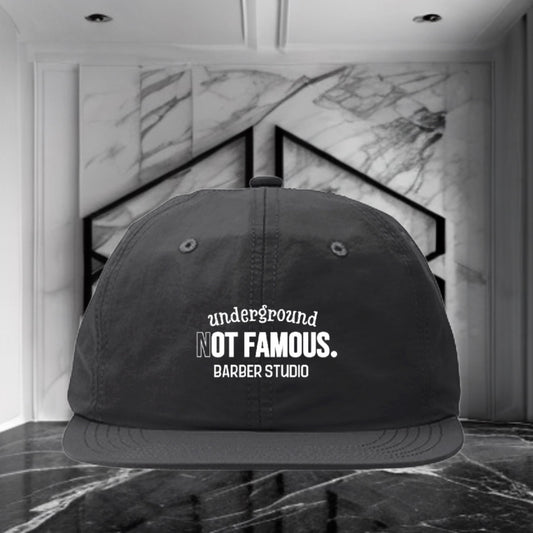 【予約商品】BADBARBER Not Famous Underground  Barber Studio Logo Nylon Baseball Cap