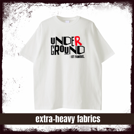 【予約商品】BADYEVER Underground Logo extra-heavy fabrics Oversized t-shirts White