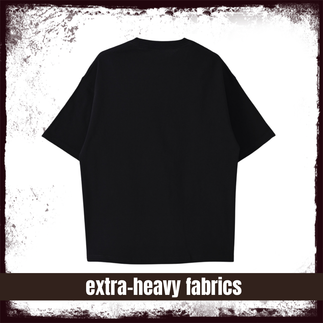 【予約商品】BADYEVER Underground Logo extra-heavy fabrics Oversized t-shirts Black